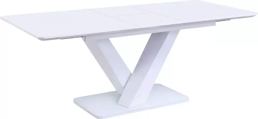 SalesFever Eettafel Glazen tafel uittrekbaar