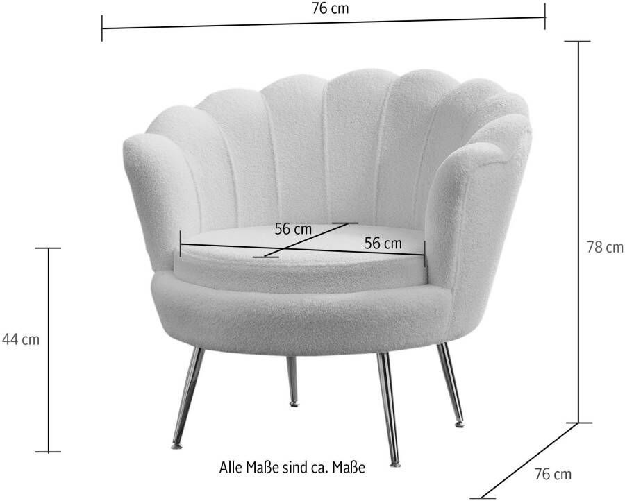 SalesFever Loungestoel opvallend schelpdesign - Foto 2