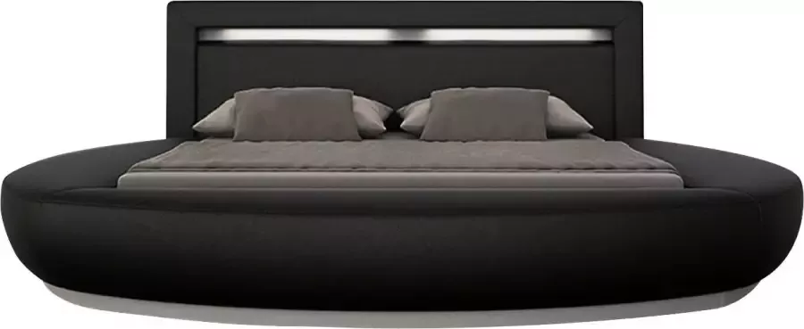 SalesFever Rond bed met ledverlichting in het hoofdbord design bed van imitatieleer rond bed - Foto 3
