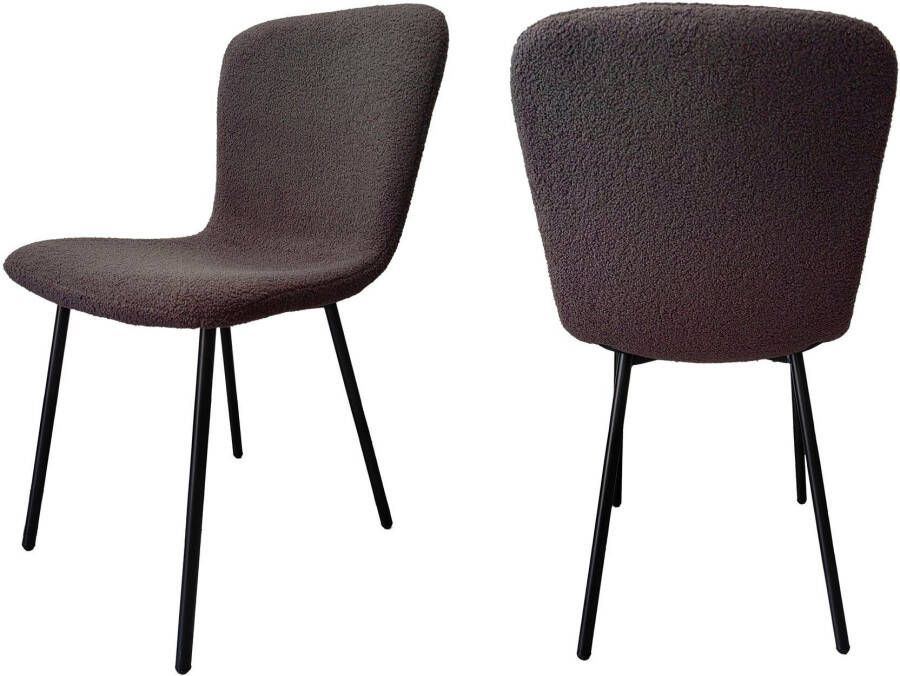 SalesFever Stoel met 4 poten Esszimmerstuhl stilvolles Set ergonomisch gevormde zitting en rugleuning (set 4 stuks) - Foto 2