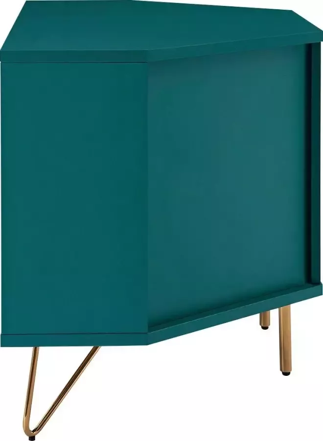 SalesFever Tv-meubel Hoekoplossing tv-meubel mat gelakt push-to-openfunctie - Foto 3