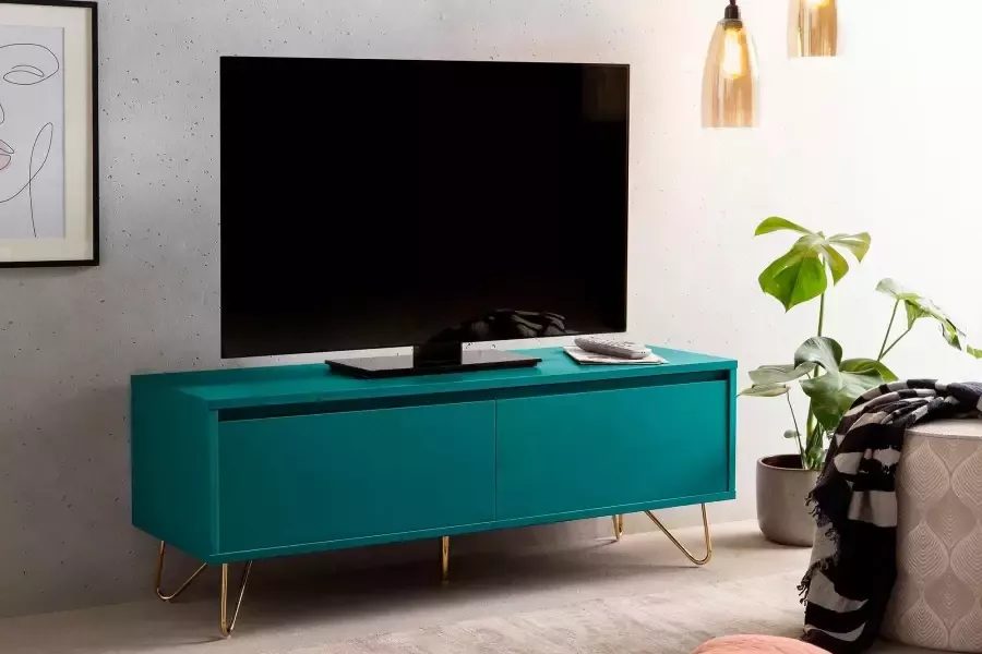 SalesFever Tv-meubel Haarspeld poten modern tv-meubel tv-kast met klepdemper - Foto 4