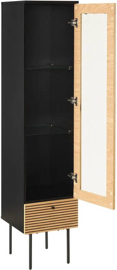 SalesFever Vitrinekast Torsby Exquisite Vitrine für Stilbewusste Eiken echt houtfineer - Foto 4