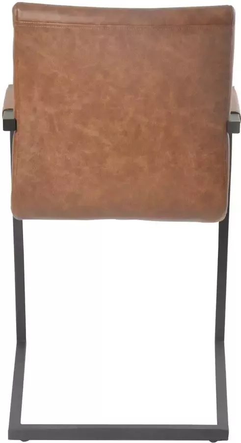 SalesFever Vrijdragende stoel met breedtestiksels op rug- en zitgedeelte stoel met armleuningen (set 2 stuks) - Foto 9