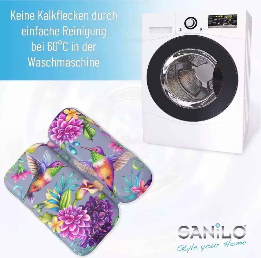 Sanilo Nekkussen Badkussen Kolibrie comfortabel antislip volle kleuren met 7 prima zuignappen - Foto 5