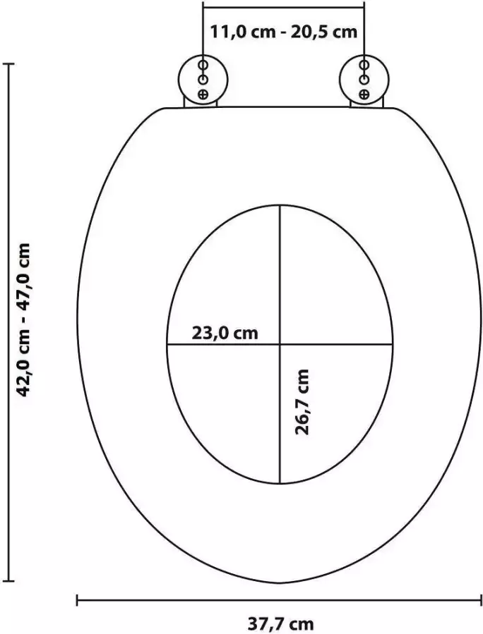 Sanilo Toiletzitting Diamond met softclosemechanisme bxl: 37 7x 42 0 47 0 cm - Foto 3