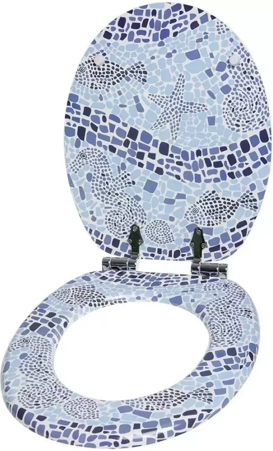 Sanilo Toiletzitting Mosaic World met soft-closemechanisme - Foto 6