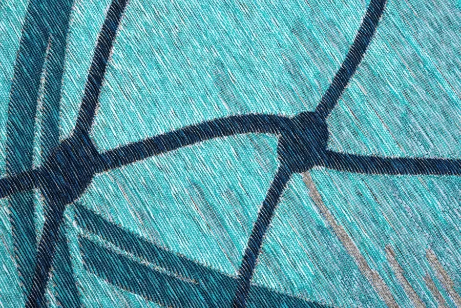 Sansibar Vloerkleed Keitum 005 Vlakweefsel modern ontwerp motief Vissersnet & gekruiste Zwaarden - Foto 3