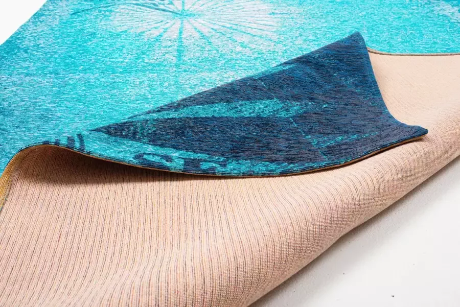 Sansibar Vloerkleed Keitum 011 Vlakweefsel modern ontwerp motief kompas - Foto 2