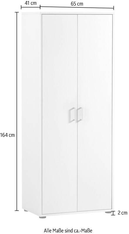 Schildmeyer Archiefkast Baku Opbergkast 65 x 163 cm deuren met soft-close functie - Foto 1
