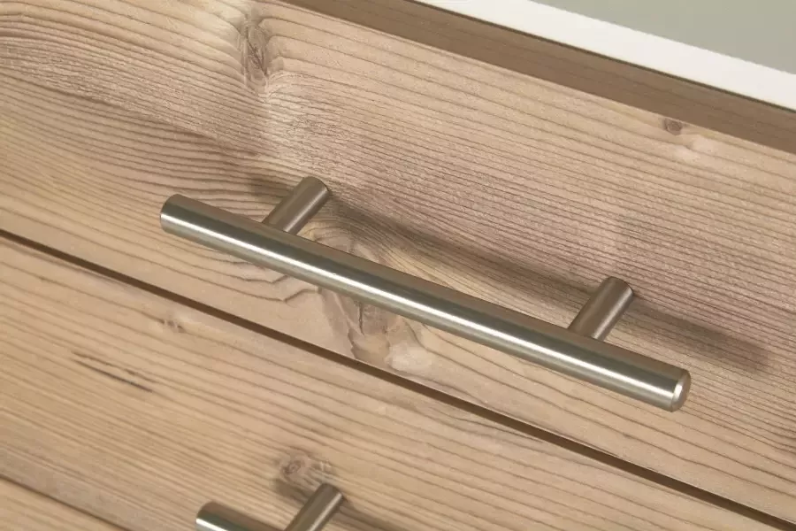 Schildmeyer Hoge kast PALERMO Breedte 60 cm verstelbare planken metalen grepen - Foto 5