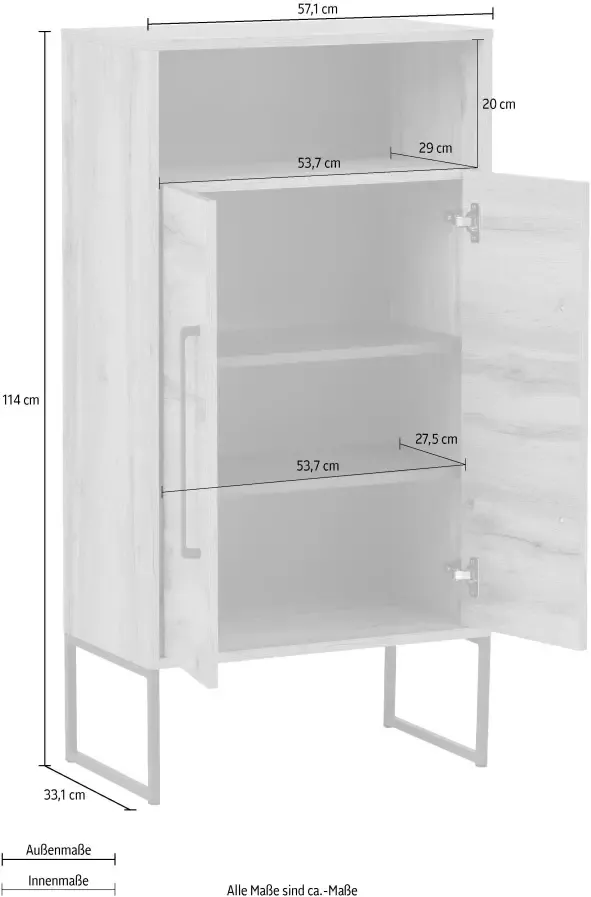 Schildmeyer Kast Limmo Breedte 57 1 cm - Foto 3