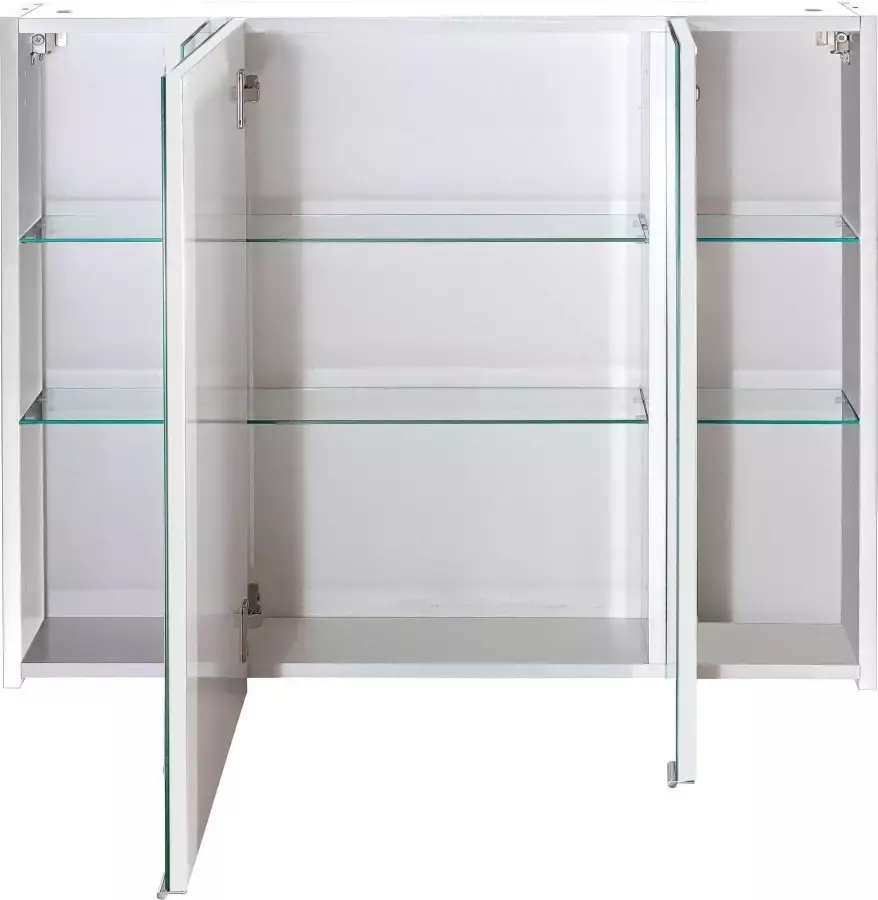 Schildmeyer Spiegelkast Basic Breedte 100 cm 3-deurs glasplateaus Made in Germany