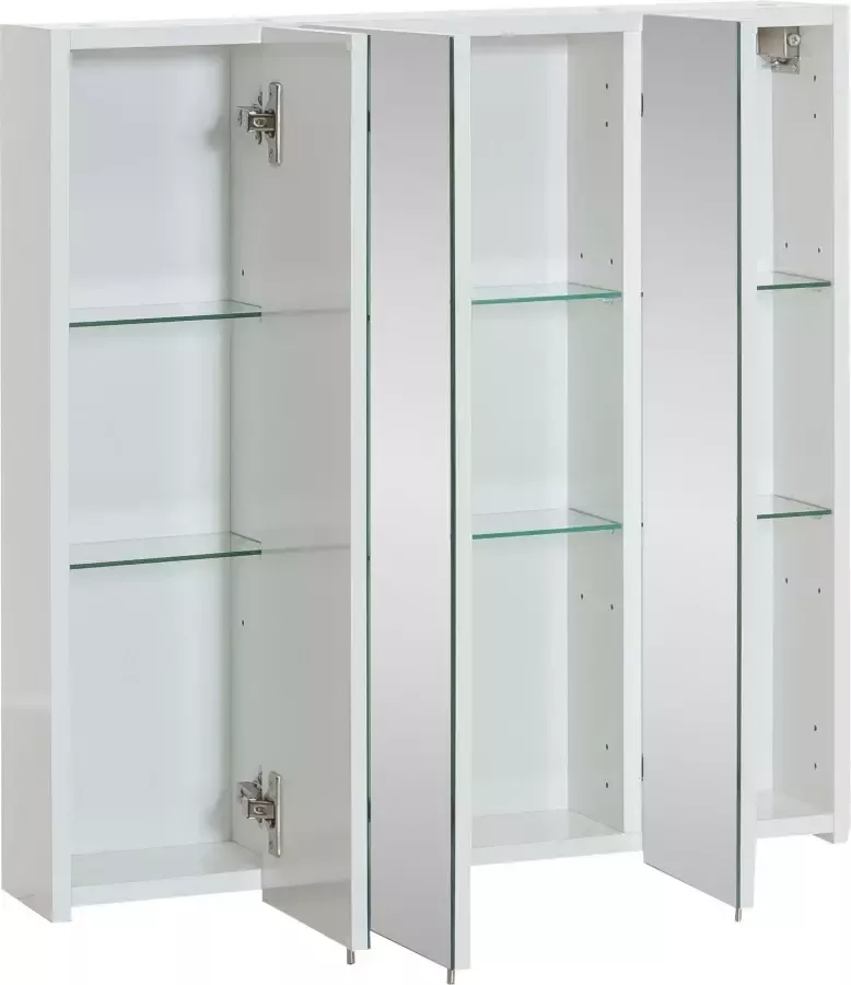 Schildmeyer Spiegelkast Basic Breedte 70 cm 3-deurs glasplateaus Made in Germany - Foto 4