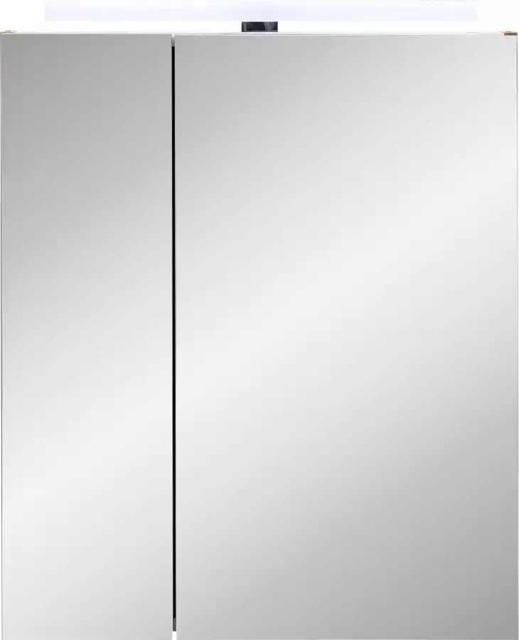 Schildmeyer Spiegelkast Duo Breedte 60 cm 2-deurs ledverlichting schakelaar- stekkerdoos - Foto 3