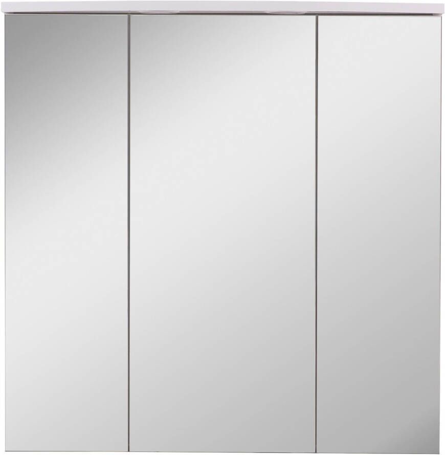 Schildmeyer Spiegelkast Verona Breedte 70 cm 3-deurs 2 led-inbouwspotjes schakelaar- stekkerdoos