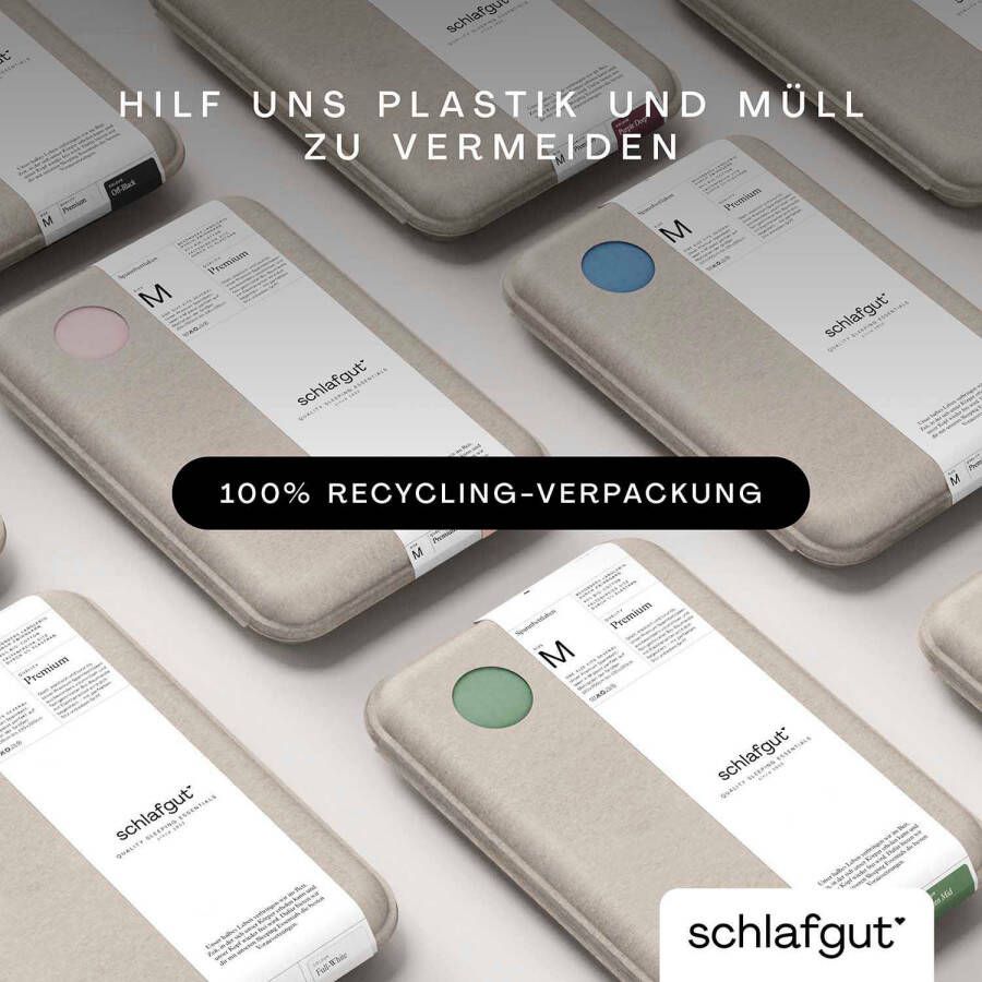 Schlafgut Hoeslaken Premium duurzame zero waste-verpakking (1 stuk) - Foto 3