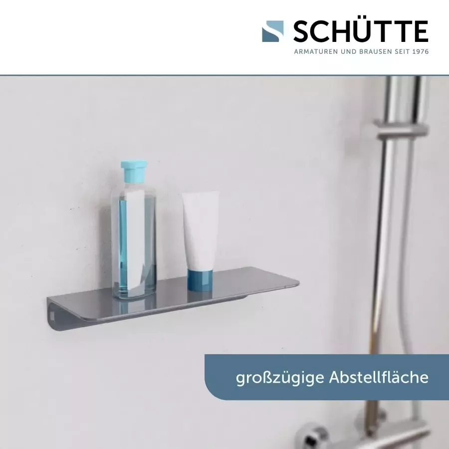 Schütte Badkamerrekje zonder boren badkamer rek voor badkamer in wit of antraciet - Foto 2