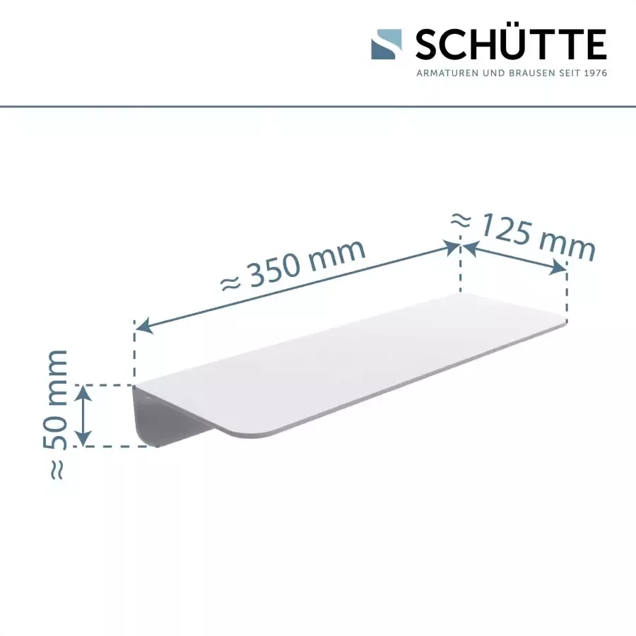 Schütte Badkamerrekje zonder boren badkamer rek voor badkamer in wit of antraciet - Foto 3