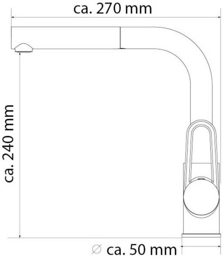 Schütte Keukenkraan Design met sproeikop uittrekbaar draaibaar hoge druk - Foto 3