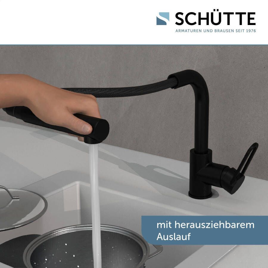 Schütte Keukenkraan Design met sproeikop uittrekbaar draaibaar hoge druk - Foto 2