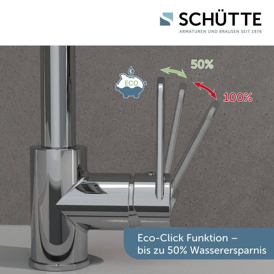 Schütte Keukenkraan Design met sproeikop uittrekbaar draaibaar hoge druk