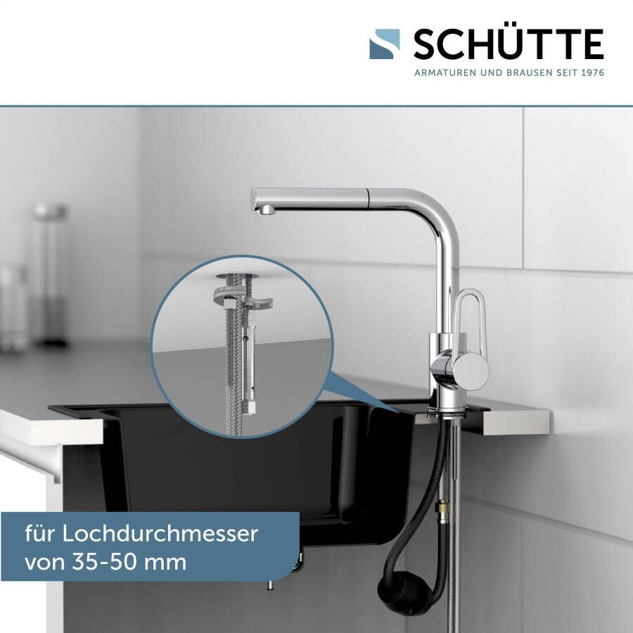 Schütte Keukenkraan Design met sproeikop uittrekbaar draaibaar hoge druk - Foto 5