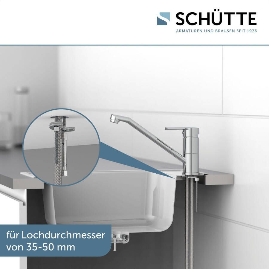 Schütte Keukenkraan Main Kraan met waterbesparende functie 360° draaibaar chroom hoge druk - Foto 1