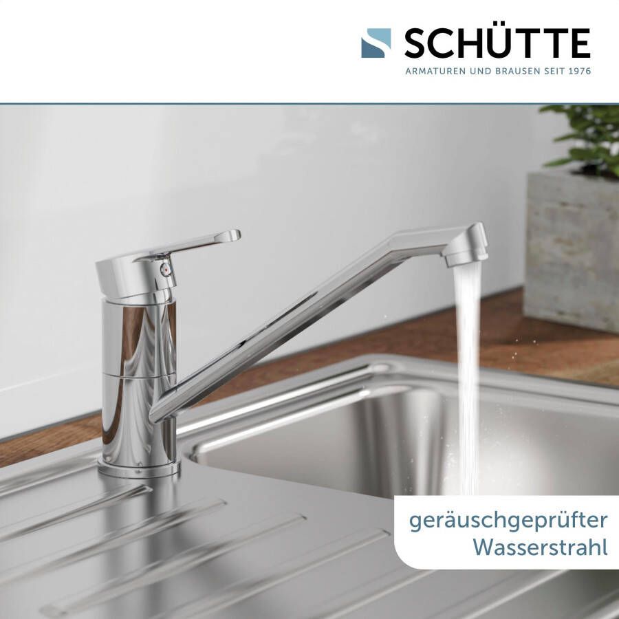 Schütte Keukenkraan Main Kraan met waterbesparende functie 360° draaibaar chroom hoge druk - Foto 3
