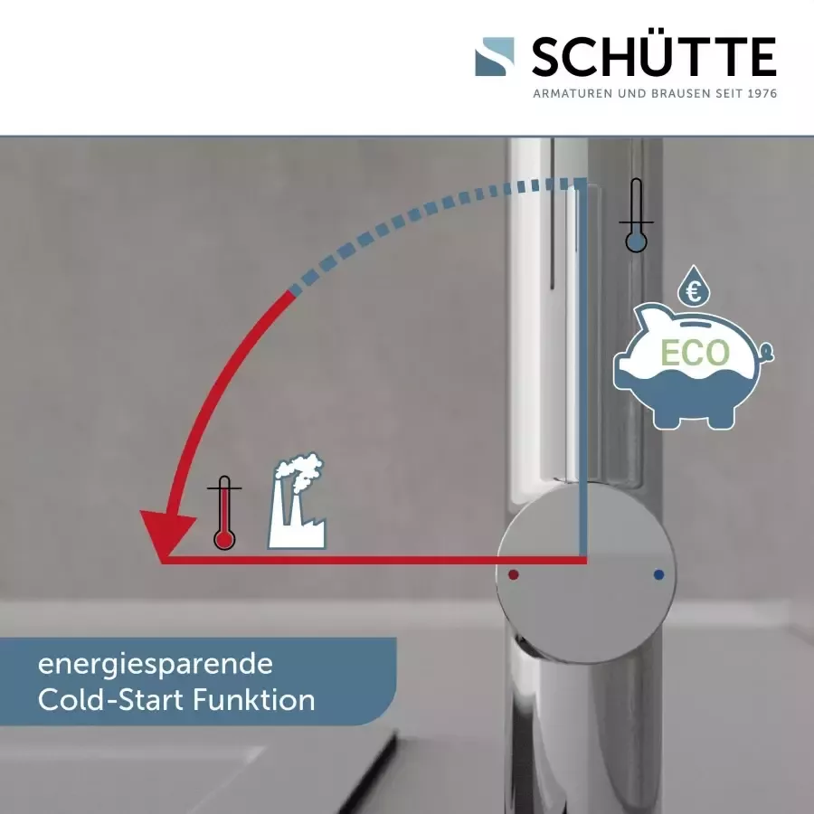 Schütte Keukenkraan Stilo met sproeikop uittrekbaar 360° zwenkbare mengkraan - Foto 3