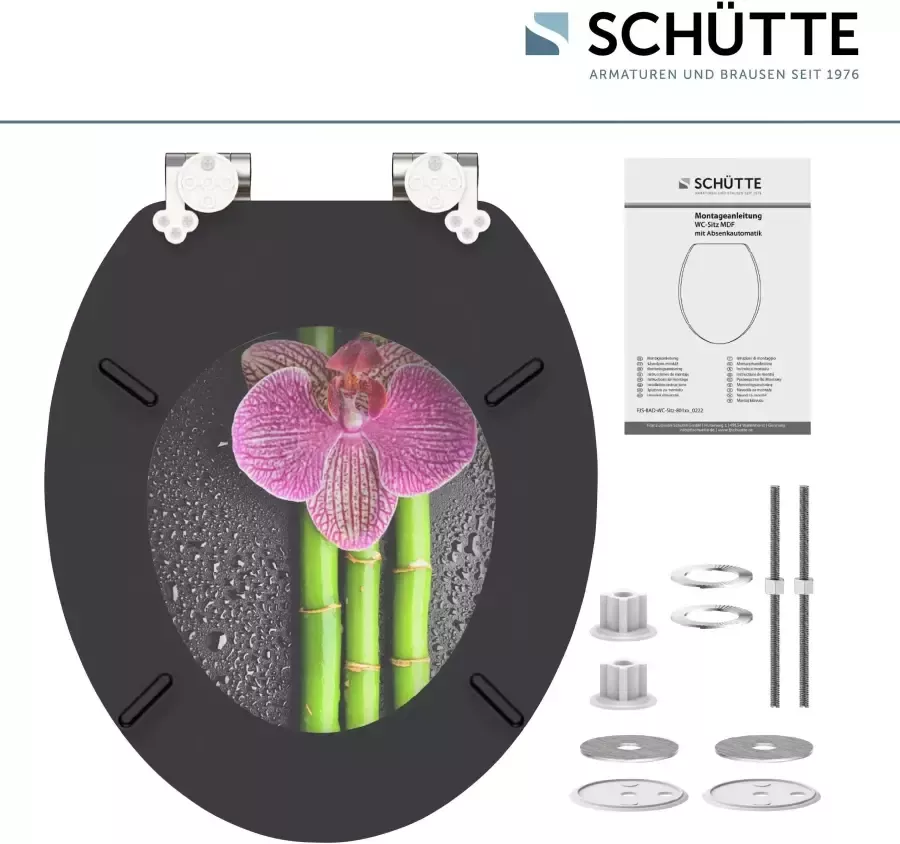 Schütte Toiletzitting Asia met softclosemechanisme en houten kern mdf - Foto 5