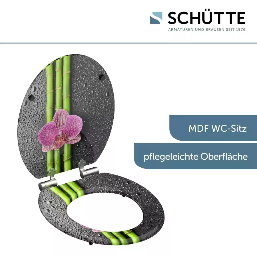 Schütte Toiletzitting Asia met softclosemechanisme en houten kern mdf - Foto 2