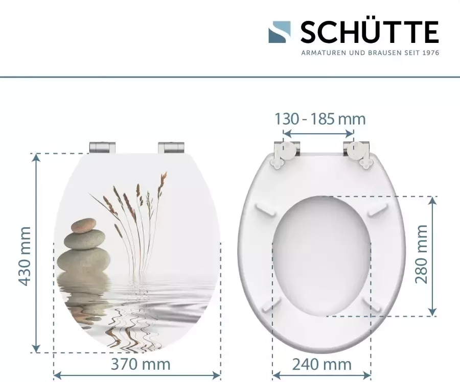 Schütte Toiletzitting Balance High gloss met houten mdf-kern met softclosemechanisme - Foto 7