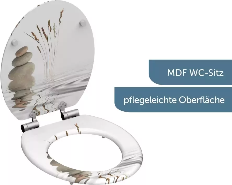 Schütte Toiletzitting Balance met softclosemechanisme en houten kern mdf - Foto 4