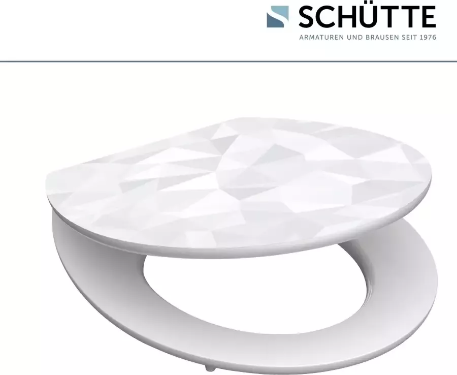 Schütte Toiletzitting Diamond High gloss met houten mdf-kern met softclosemechanisme - Foto 6