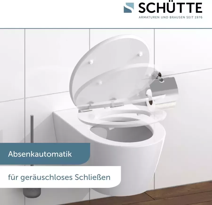 Schütte Toiletzitting Diamond High gloss met houten mdf-kern met softclosemechanisme - Foto 2