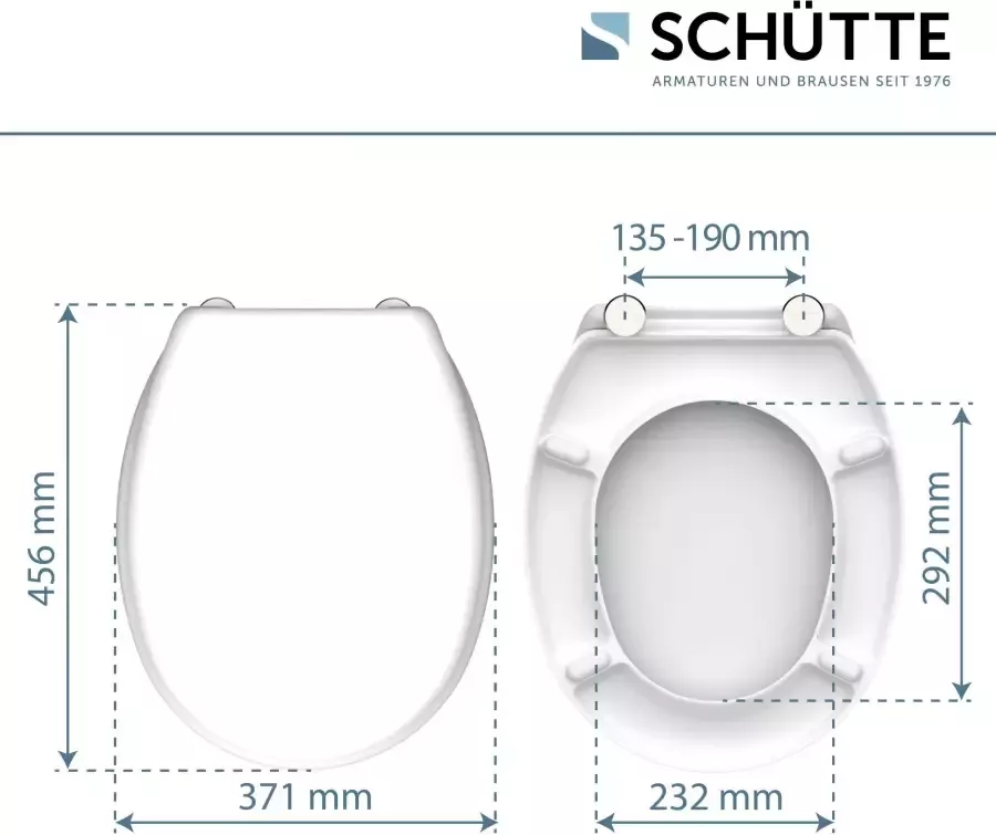 Schütte Toiletzitting Duroplast maximale belasting van de toiletbril 175 kg - Foto 5