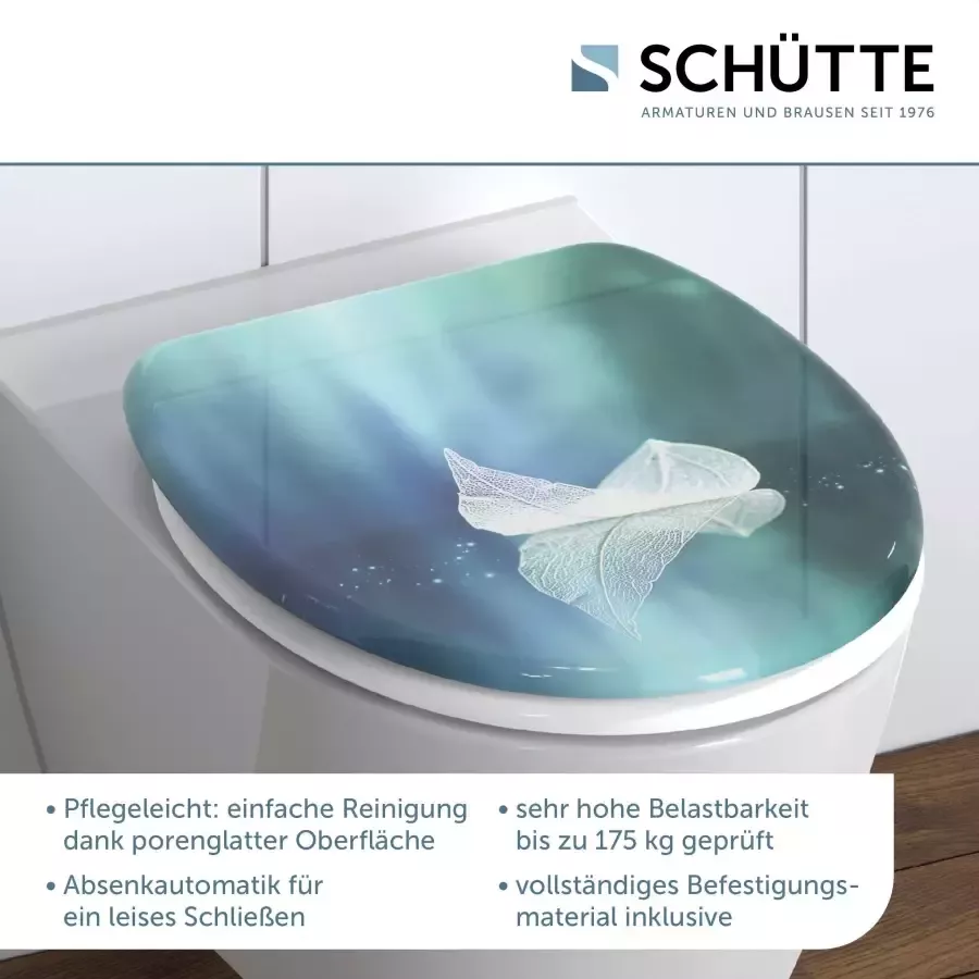 Schütte Toiletzitting Fallen Leaf Duroplast met soft-closemechanisme - Foto 2