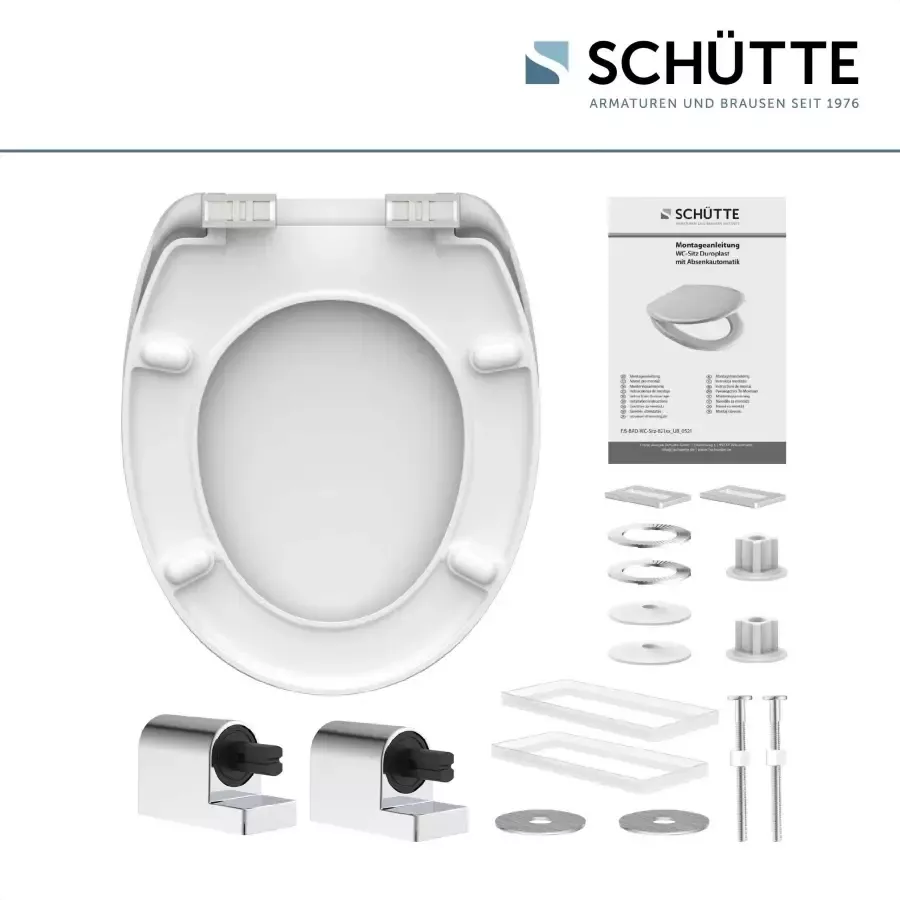 Schütte Toiletzitting Fallen Leaf Duroplast met soft-closemechanisme - Foto 4