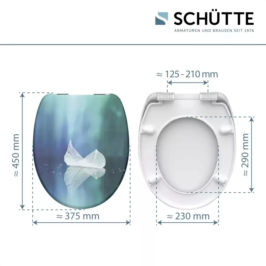 Schütte Toiletzitting Fallen Leaf Duroplast met soft-closemechanisme - Foto 6