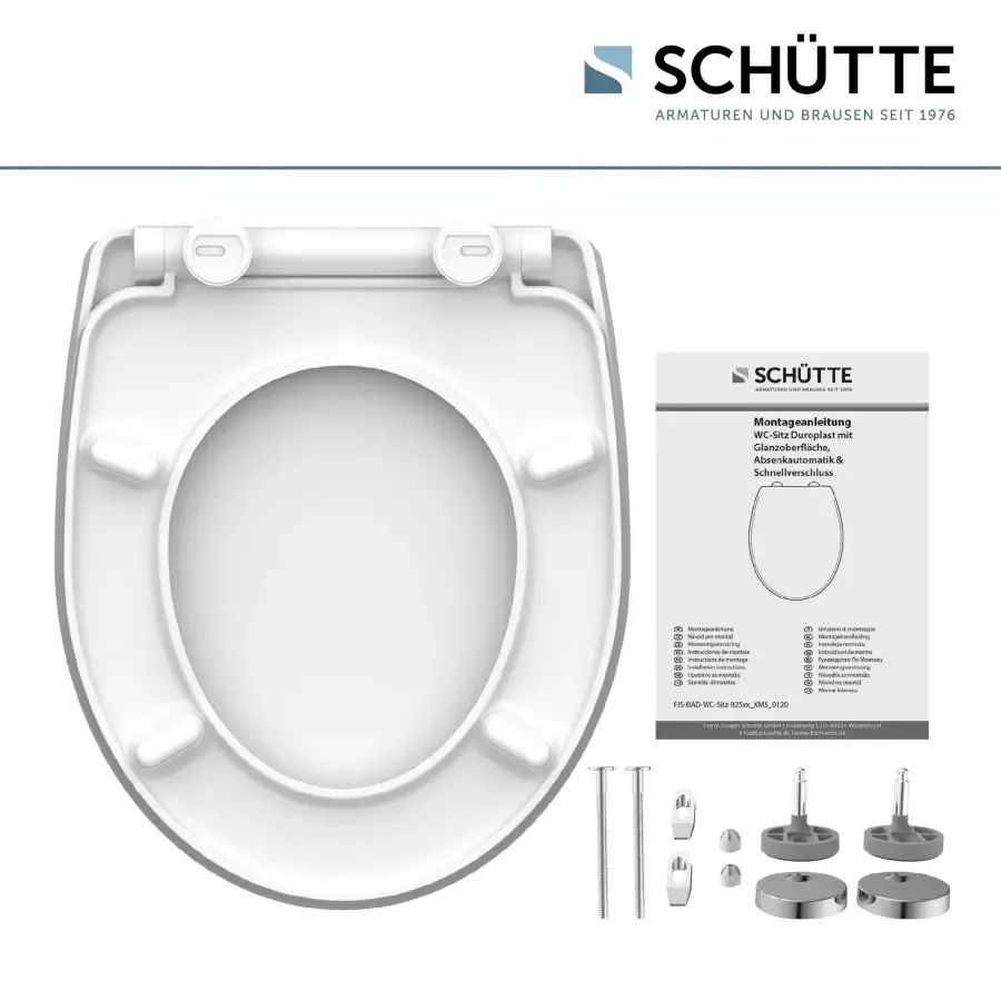 Schütte Toiletzitting Happy Elephant Duroplast met softclosemechanisme en snelsluiting High gloss - Foto 3