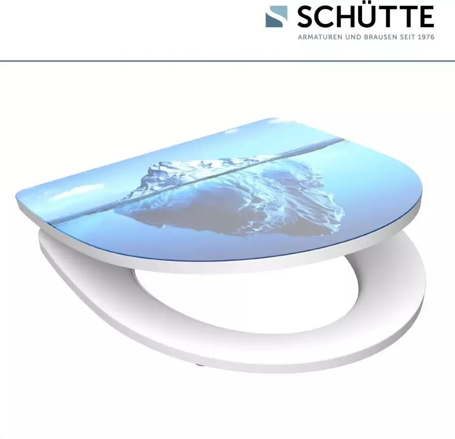 Schütte Toiletzitting Iceberg Duroplast met softclosemechanisme en snelsluiting High gloss - Foto 5