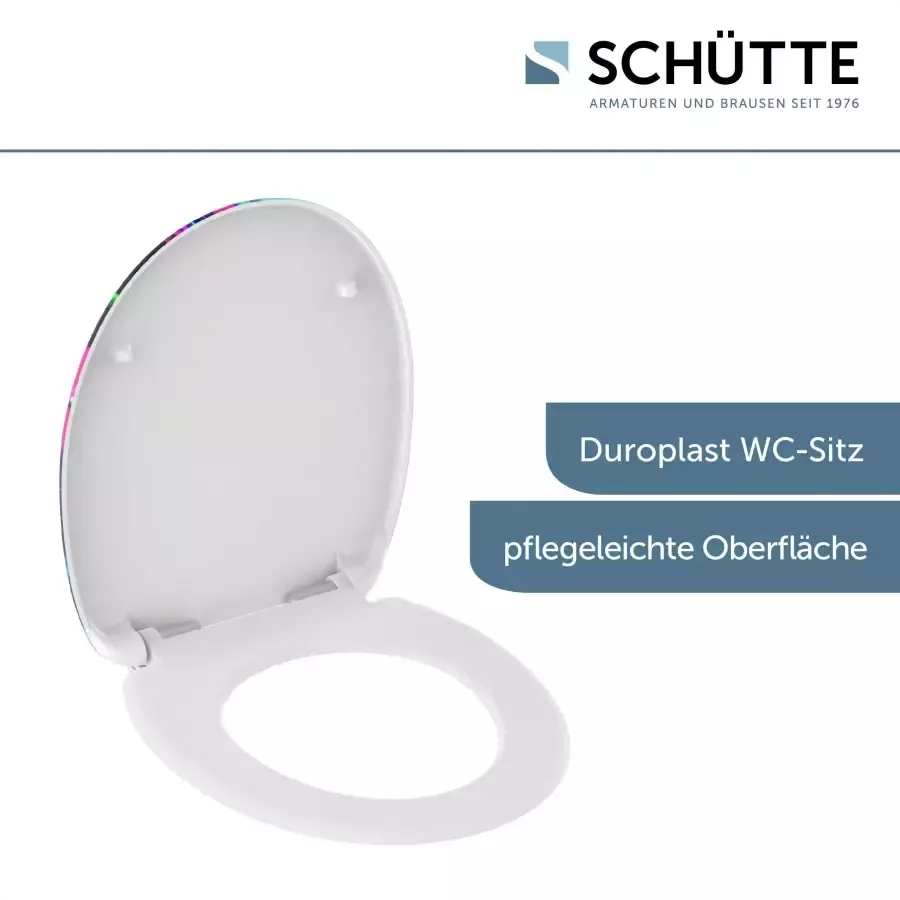 Schütte Toiletzitting Neon Paint Duroplast soft-closemechanisme - Foto 3