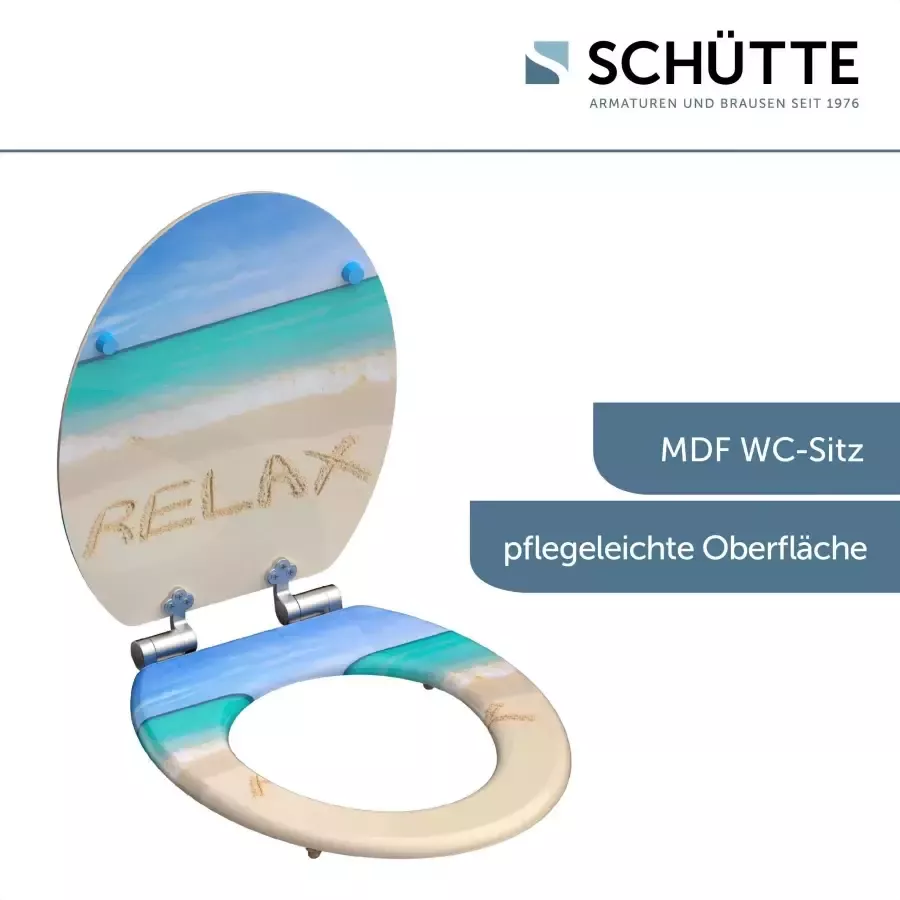 Schütte Toiletzitting Relax met softclosemechanisme en houten kern mdf - Foto 3