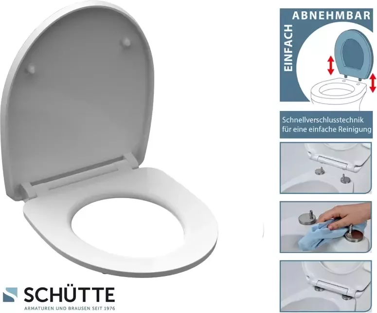 Schütte Toiletzitting Relaxing Frog Duroplast met softclosemechanisme en snelsluiting High gloss - Foto 5