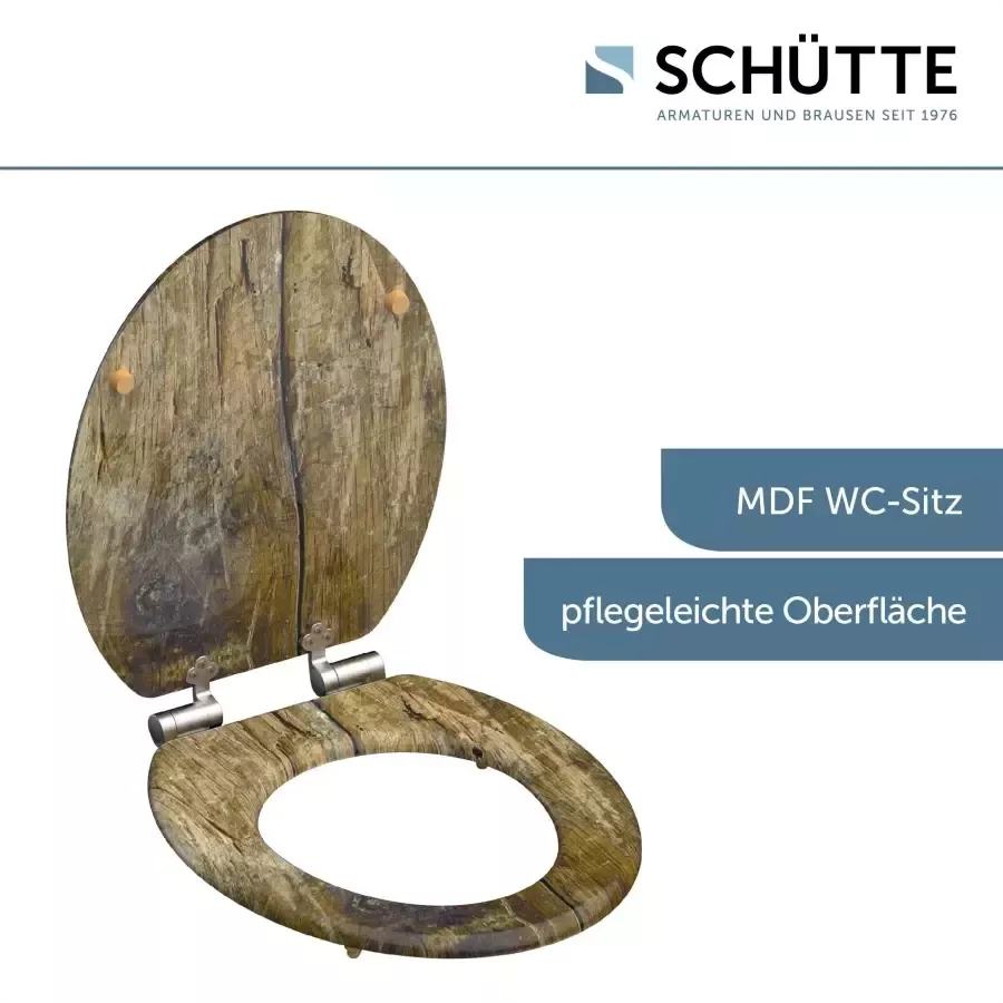Schütte Toiletzitting Solid Wood met softclosemechanisme en houten kern mdf - Foto 4