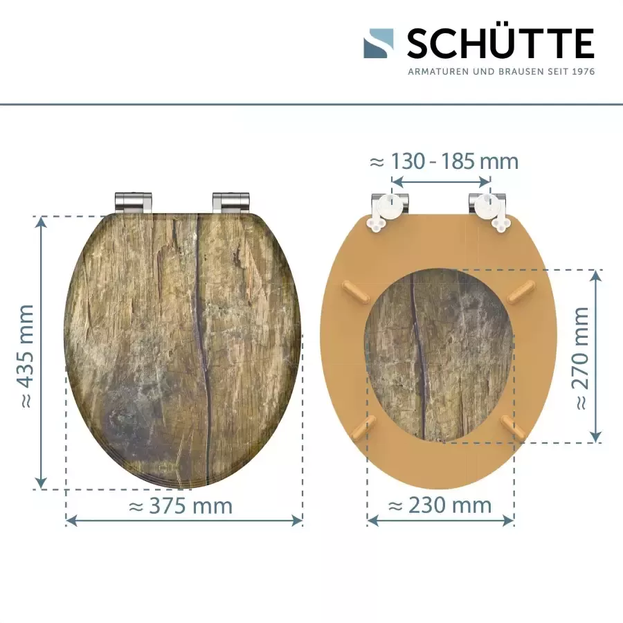 Schütte Toiletzitting Solid Wood met softclosemechanisme en houten kern mdf - Foto 6