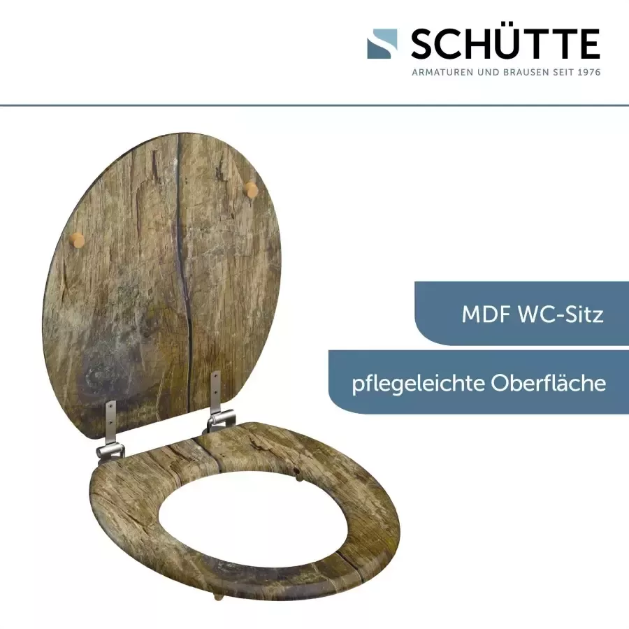 SCHÜTTE Toiletbril SOLID WOOD MDF met print - Foto 3