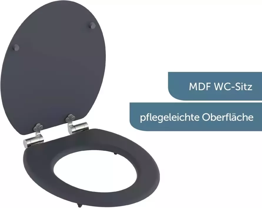 Schütte Toiletzitting Spirit met softclosemechanisme en mdf-kern - Foto 4