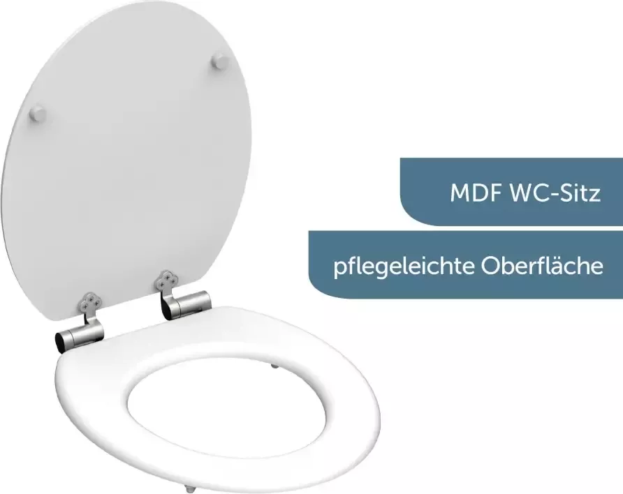 Schütte Toiletzitting Spirit met softclosemechanisme en mdf-kern - Foto 4